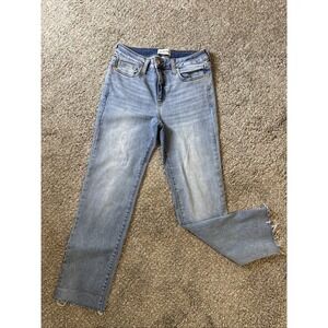 Sneak Peek Women's Jeans High Rise Distressed Light Wash Size 27